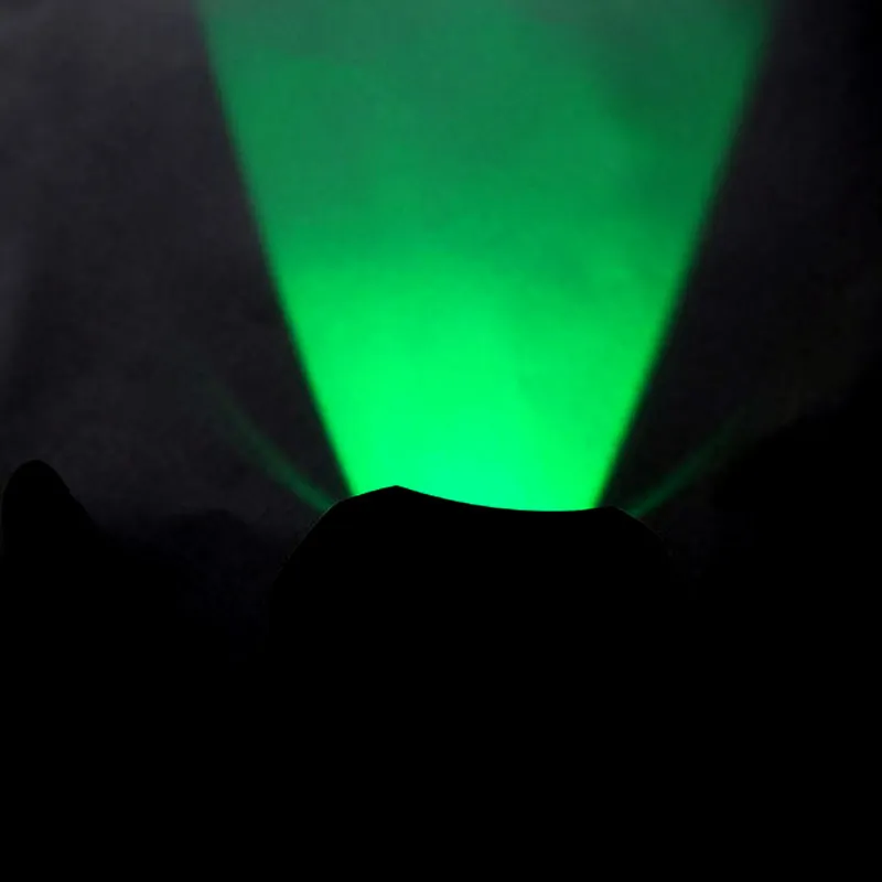 green torch light