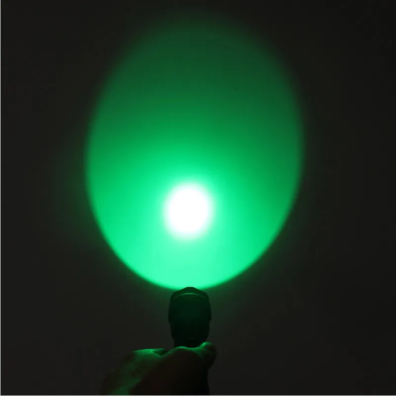 green torch light