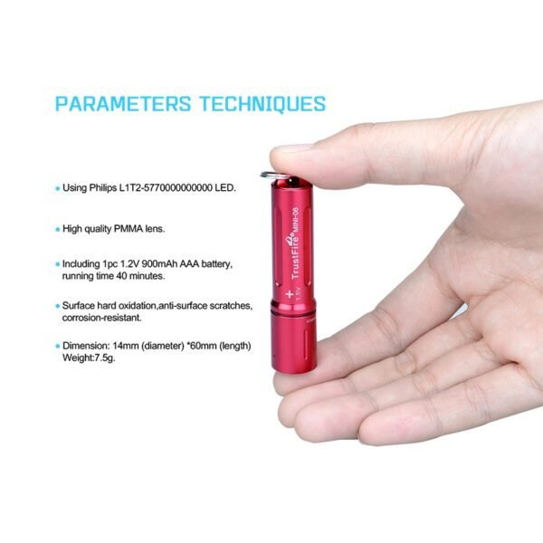 mini flashlights trustfire mini06 90lm led flashlight