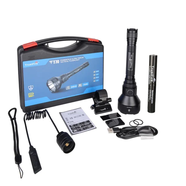 Best brightest flashlight TrustFire T70 2300lm LED Torch