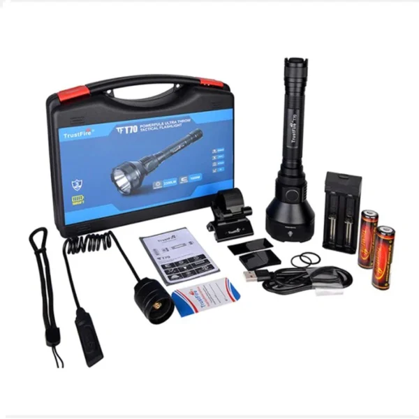 Best brightest flashlight TrustFire T70 2300lm LED Torch