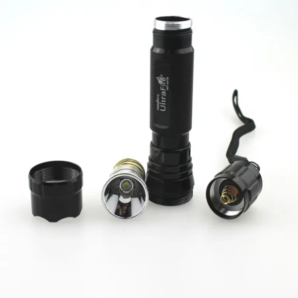 7 rechargeable torch Ultra Fire 501B CREE XP-L V5 1800 Lumens