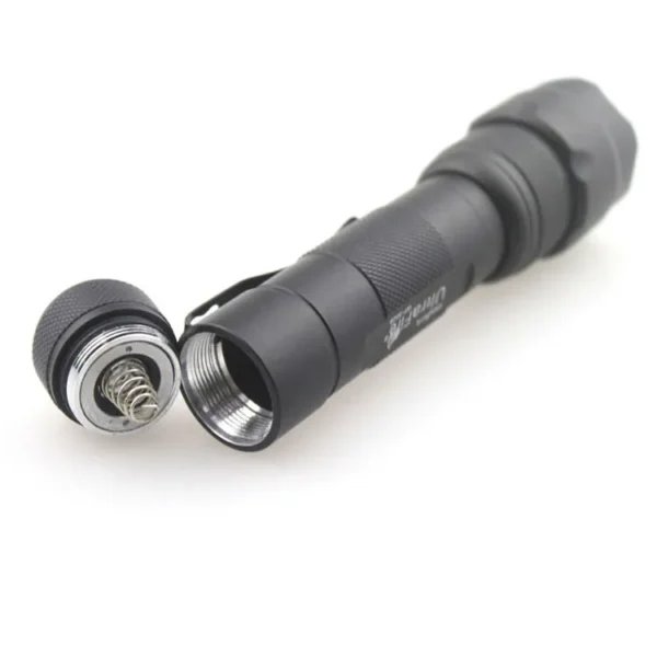 IMG_5865 rechargeable flashlight Ultra Fire 502B CREE XM-L2 3500K Warm White
