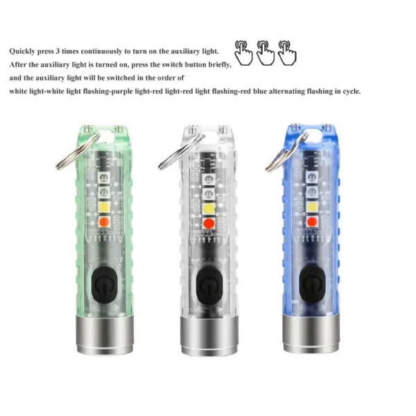 keychain torch S11 Multifunction Mini USB Charging