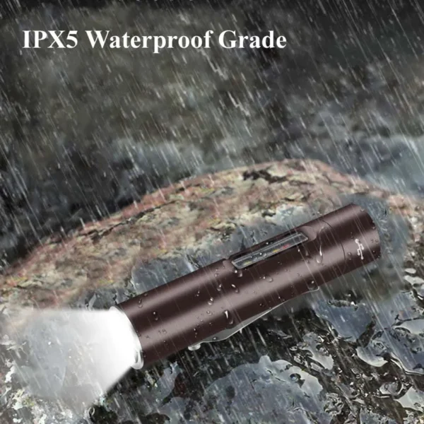 rechargeable mini flashlight 500 Lumens USB-C Charging EDC