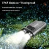 16 handheld flashlight 2xXPG2 900 Lumens Mini LED Keychain Type-C Charging