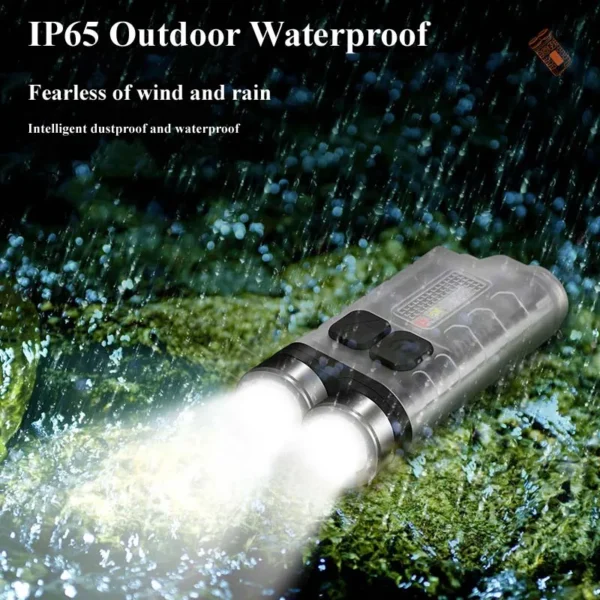 16 handheld flashlight 2xXPG2 900 Lumens Mini LED Keychain Type-C Charging