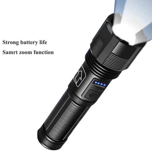 1000 lumen torch P50 Battery Indicator Type C USB Charging