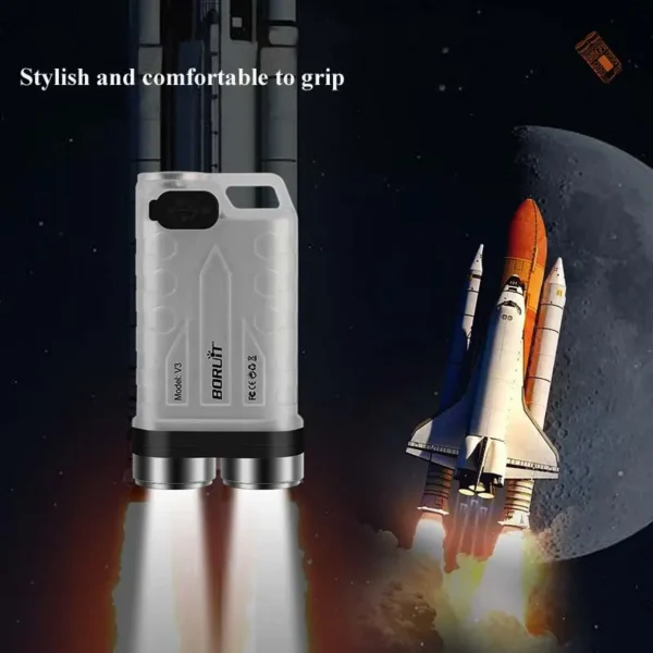 8 handheld flashlight 2xXPG2 900 Lumens Mini LED Keychain Type-C Charging