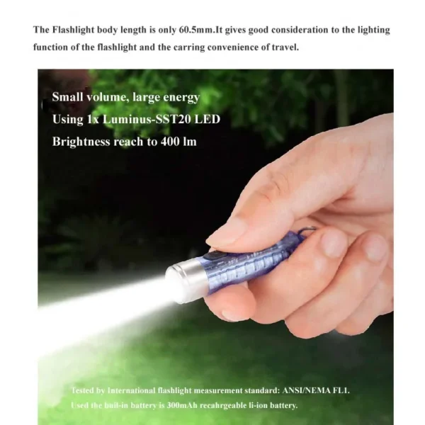 keychain torch S11 Multifunction Mini USB Charging