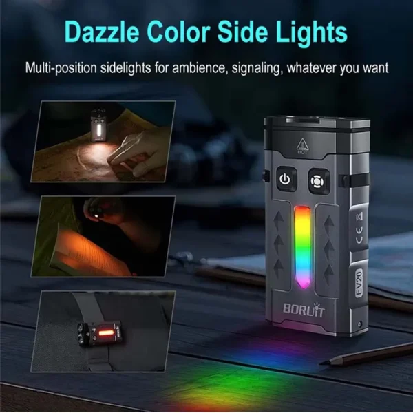 flash light light Boruit EV20 365nm UV Green Point Light