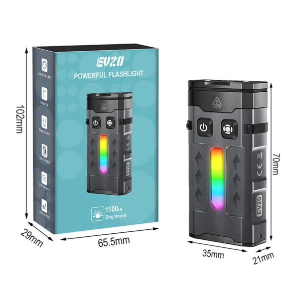 flash light light Boruit EV20 365nm UV Green Point Light