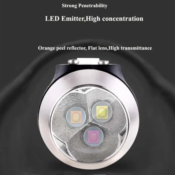 13 365nm uv flashlight 6 Colors White Warm White Blue Red Light 365nm UV 395nm UV Light USB Rechargeable