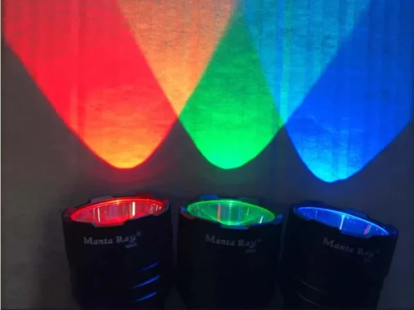 green flash light Manta Ray M45 XPE.2 Red Green Blue Light 650nm 532nm 450nm Beekeeping Fishing Outdoor