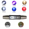 3 365nm uv flashlight 6 Colors White Warm White Blue Red Light 365nm UV 395nm UV Light USB Rechargeable