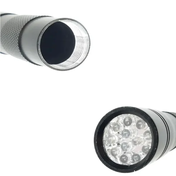 handheld uv light 12x395nm UV LED Flashlight