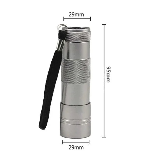 handheld uv light 12x395nm UV LED Flashlight
