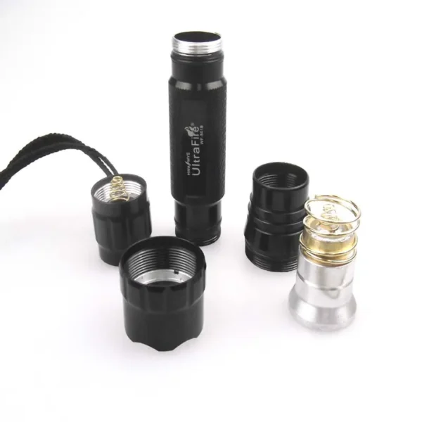 uv blacklight flashlight Ultra Fire 501B 3W 2-Core 365nm UV