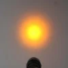 IMG_2972 colored flashlight Ultra Fire WF-501B CREE XP-E2 585nm Amber Light