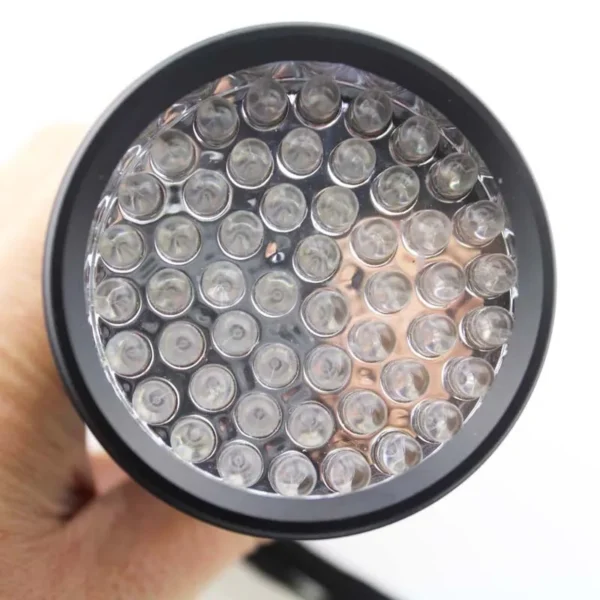 IMG_5350 uv light torch 5W 51 LED 395nm Shadowless Adhesive Curing UV Flashlight