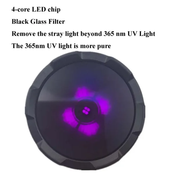 365nm black light Manta Ray M45 12W 365nm UV Flashlight ZWB2 Black Light Glass Filter