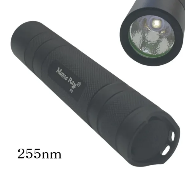 uvc lights Professional Fluorescent Torch Manta Ray S10 5W UVC Deep Violet 18650 Flashlight with 255/295/310/340nm Wavelengths