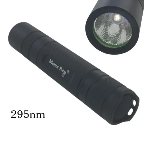 uvc lights Professional Fluorescent Torch Manta Ray S10 5W UVC Deep Violet 18650 Flashlight with 255/295/310/340nm Wavelengths