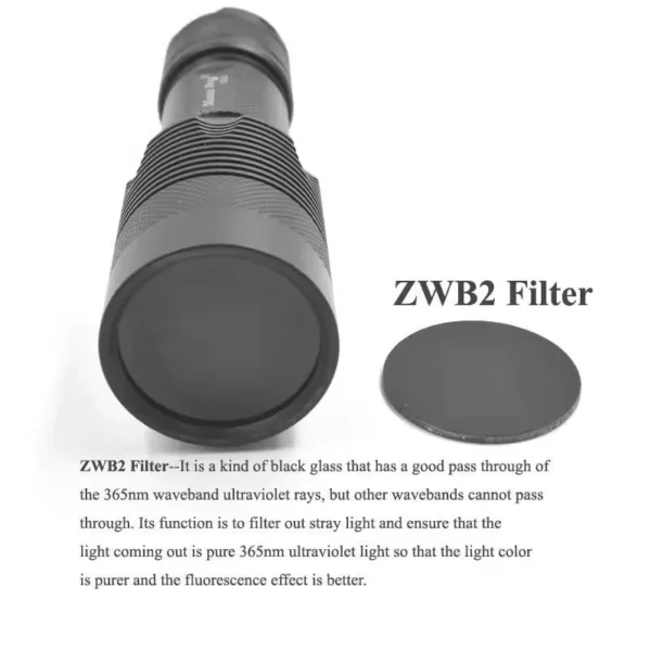 uv lamp Manta Ray C8.2 5W 365nm UV Flashlight with S eoul Viosys Z5 High Power Series CUN66A1G LED Chip with zwb2 Filter Installed