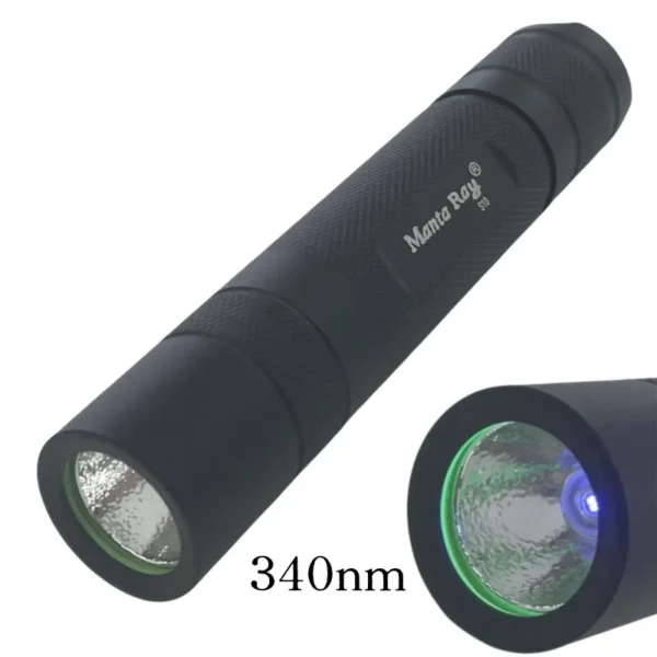 uvc lights Professional Fluorescent Torch Manta Ray S10 5W UVC Deep Violet 18650 Flashlight with 255/295/310/340nm Wavelengths