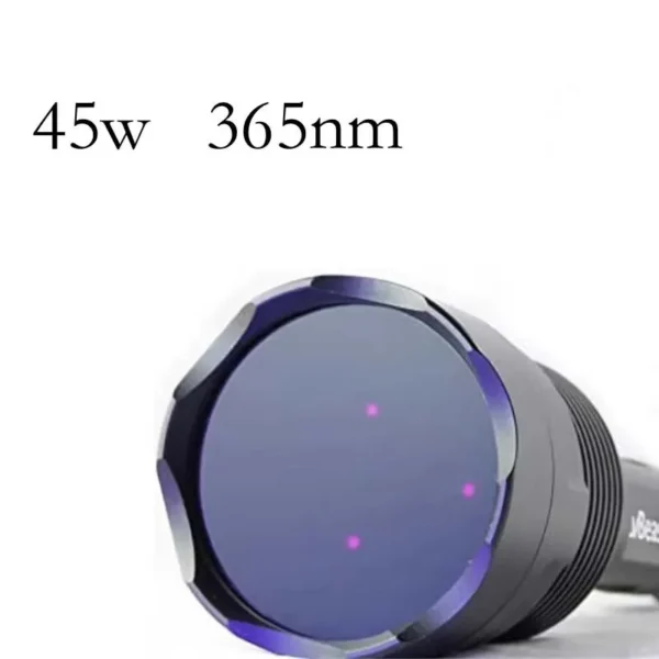 uv light Manta Ray 3 LED 45W 365nm UV Black Light Flashlight with ZWB2 Filter Identify Coins Fluorescence Welding Amber