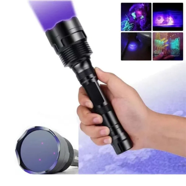 uv light Manta Ray 3 LED 45W 365nm UV Black Light Flashlight with ZWB2 Filter Identify Coins Fluorescence Welding Amber